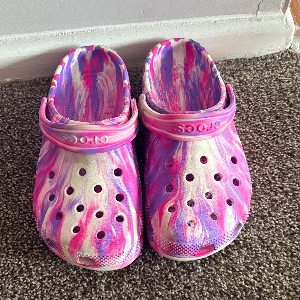 CROCS Kids' Vibrant Pink and Purple Water Shoes